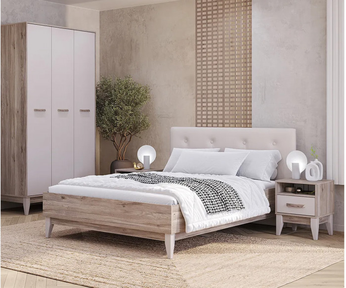 Кровать Скандика КР-14 1,4м, Дуб смоки