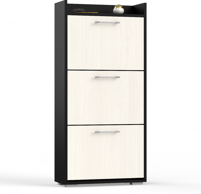 Обувница СВК ХЛ, цвет венге/дуб лоредо, ШхГхВ 136х60х25 см.