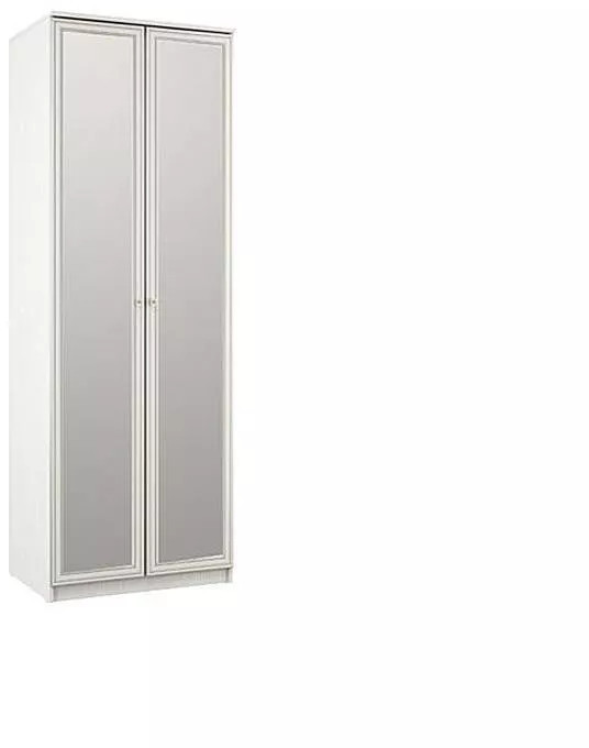 06.14 Габриэлла шкаф гл.554 с зеркалами вудлайн кремовый