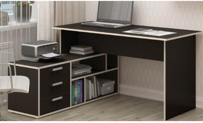 Стол компьютерный СК-11, ЛДСП (Ясень шимо темный)