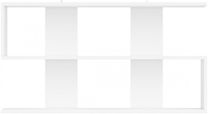 Мори Полка 1200, цвет белый, ШхГхВ 120х21х64,8 см., универсальная сборка