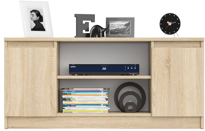 Мори Тумба ТВ МТВ1200.1, цвет дуб сонома, ШхГхВ 120,4х41х54,6 см.