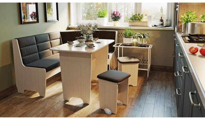 Техас Кухонный уголок Исп.2 (Венге/Кашемир коричневый)