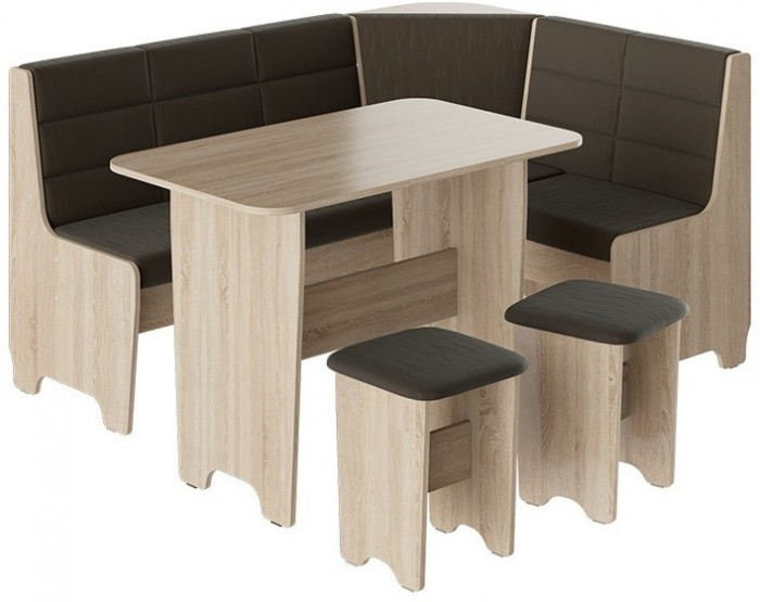 Техас Кухонный уголок Исп.2 (Венге/Кашемир коричневый)