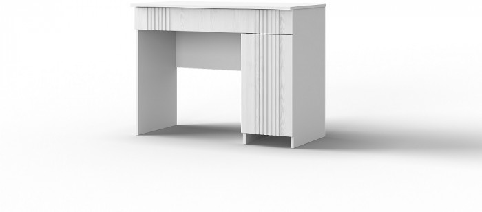 Стол туалетный "Оливия" - Белый текстурный/Ясень белый