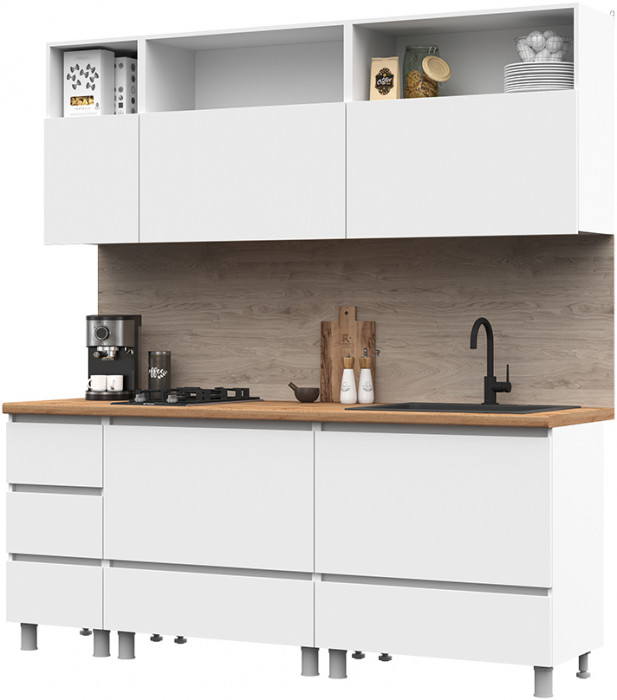 Кухня Хелен 2,0 белый/белый