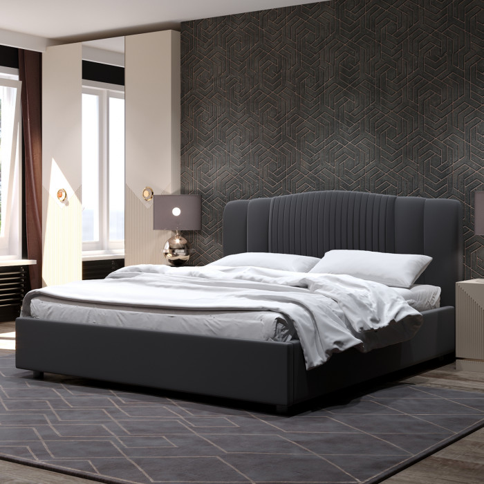 Кровать-12М с подъёмным основанием 1800 графит