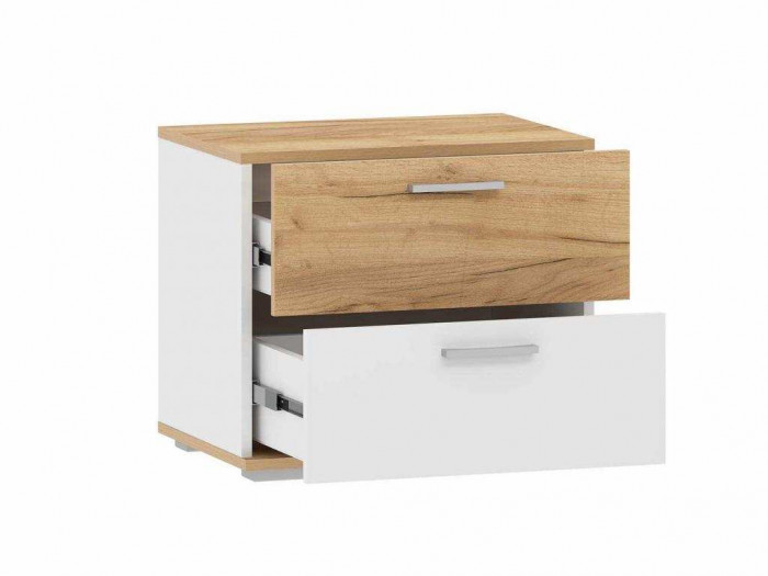 НМ 013.24 Тумба для обуви Санти Белый/Дуб крафт золотой