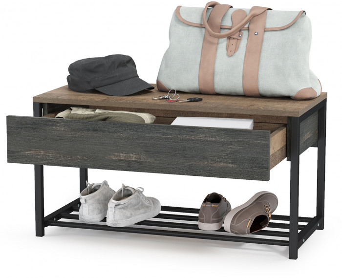 Трувор 13.241.03 Тумба для обуви, дуб гранж песочный/интра