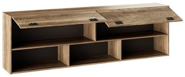 Пилигрим ТД-276.12.21 Шкаф настенный (Дуб Каньон светлый, Фон серый)