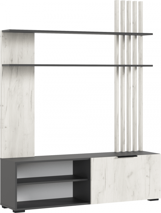 Роджина Гостиная, Крафт белый/Графит