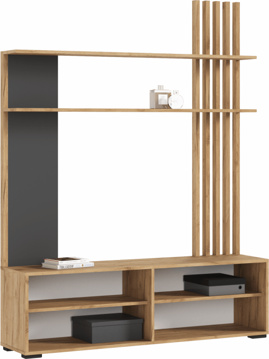 Роджина Гостиная, Крафт белый/Графит