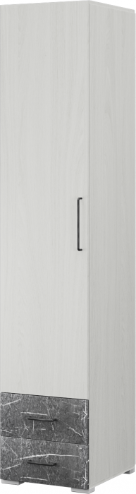 Спальня Теана, набор 1, Дуб крафт серый/МДФ светло-серый