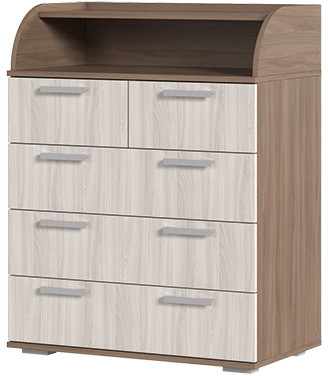 Комод К-1 шимо темный/шимо светлый