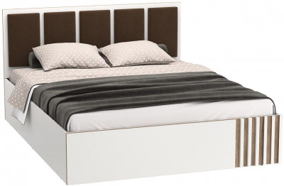 Кровать 51.21 Либерти с подъемным механизмом 1600 Белый / Дуб Каньон