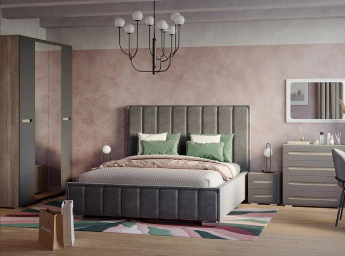 Тумба прикроватная Наоми ТБ-15, графит