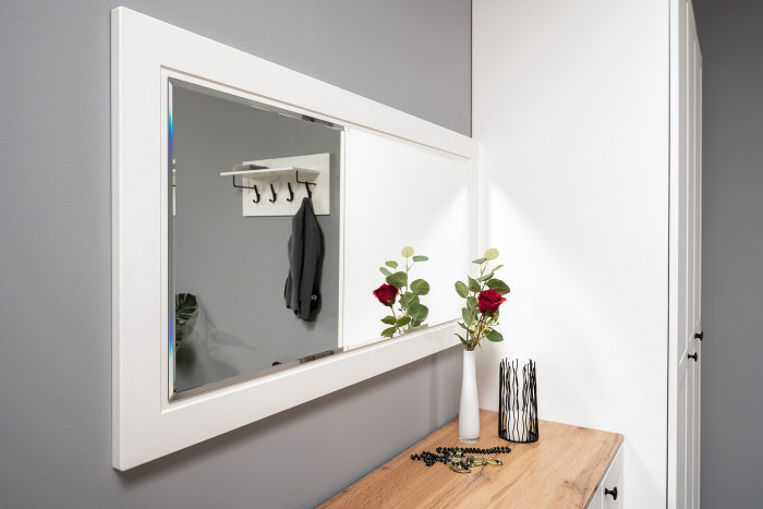 Остин Прихожая 57, белый шагрень/дуб крафт золотой