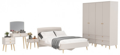 Афина Спальня 36-1400, кашемир серый