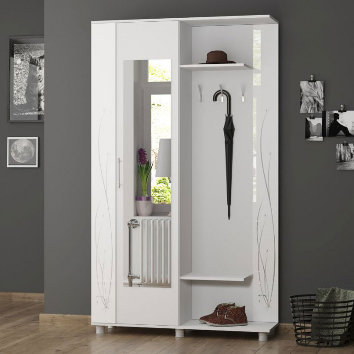 Прихожая Ирма-2 (1200*2100*370) белый