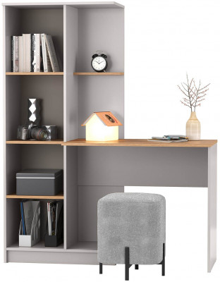 89.15-01 Прайм стол письменный правый кашемир / дуб золотой