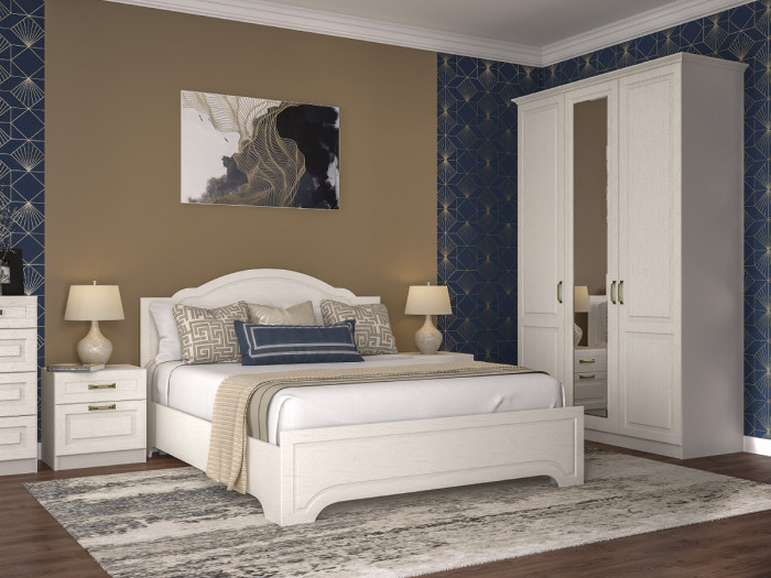 Ливерпуль Шкаф комбинированный 08.45 Н, ясень ваниль/белый