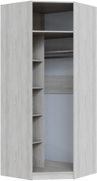 Шкаф угловой Апполия, Ясень анкор светлый/Сандал белый