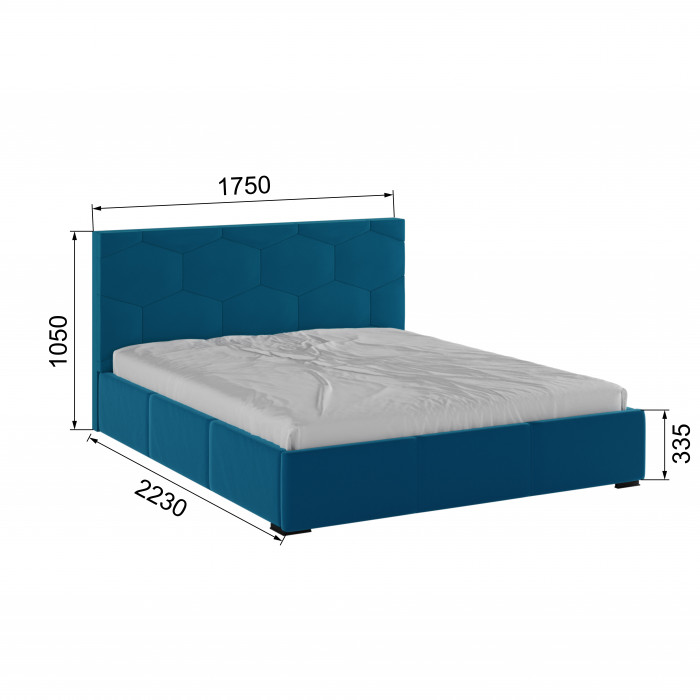 Манука Кровать интерьерная 160 атлантида, ортопед