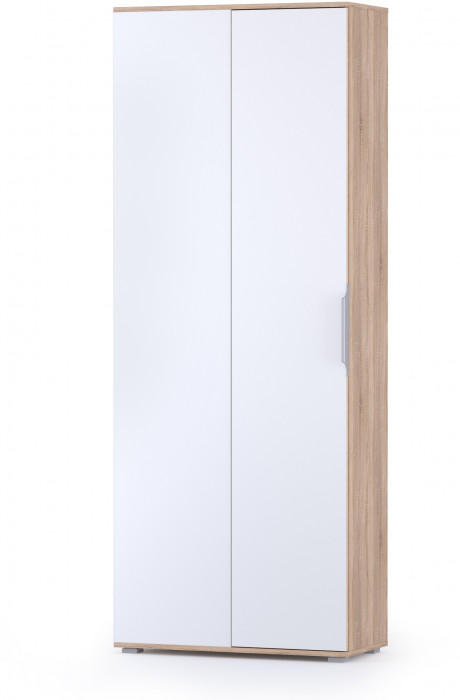 Куба Прихожая 16, цвет дуб сонома/белый премиум, ШхГхВ 230,1х107,3х210,6 см., универсальная сборка