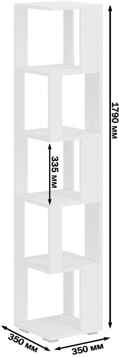 Стеллаж СВК 2 шт., белый