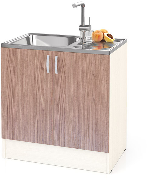 Кухня Мери ШНМ800 Стол под мойку 80 см., дуб/ясень шимо тёмный