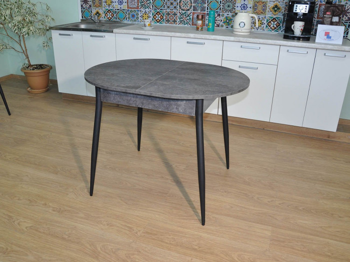 Обеденная группа Стиль-1 / Стул Х 4 шт. / Цемент темный/черный / бид 43