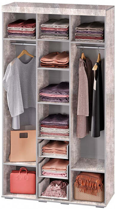 "Инстайл" ШК-30 метрополитан грей/белый