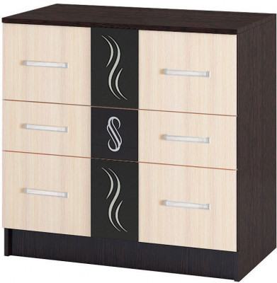 Эрика комод (850*827*430) венге/дуб молочный