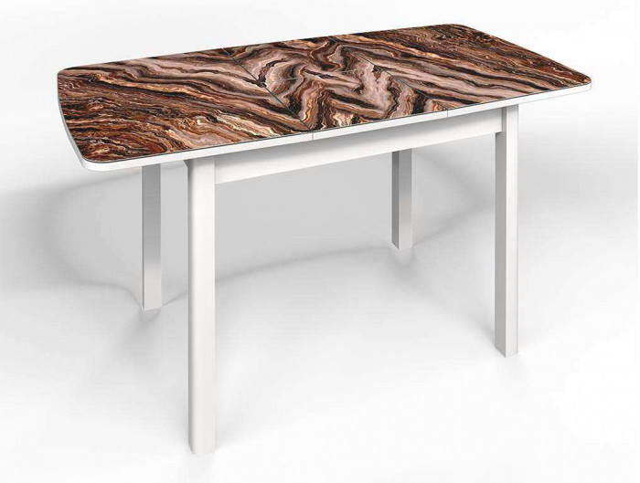 Стол СМ-8 Флорида опора массив прямая белый