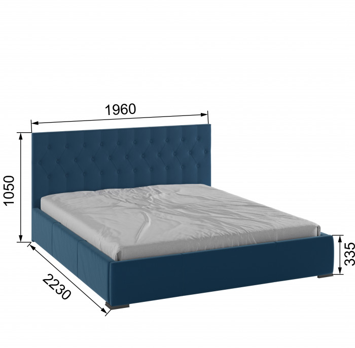 Октавия Кровать интерьерная 180 атлантида ромб, ортопед