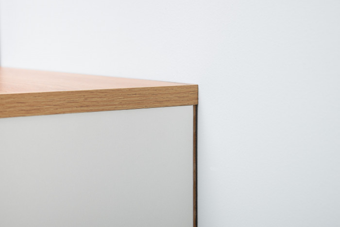 Остин 16.240 Комод, белый шагрень/дуб крафт золотой