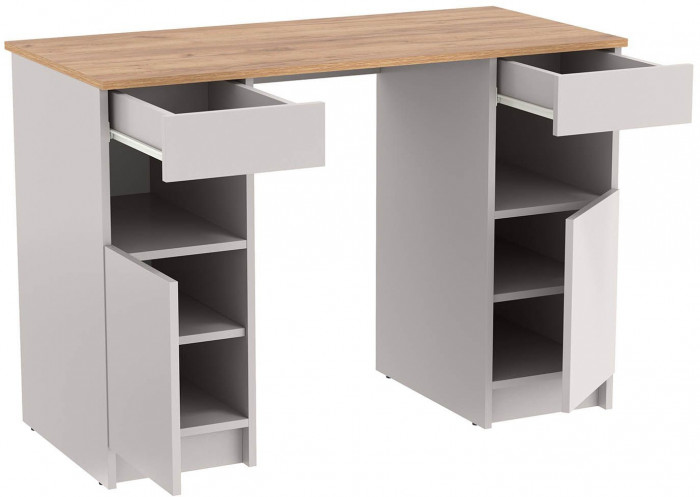 89.14 Прайм стол письменный кашемир / дуб золотой