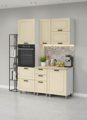 МК Аленушка 1,6м ПД 2 Астра Крем,скоба черный,сонома