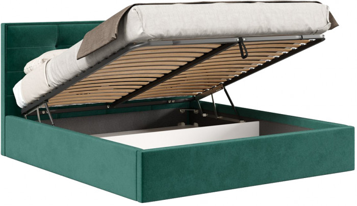 Кровать с подъёмным механизмом 1600 Римини, зеленый 626