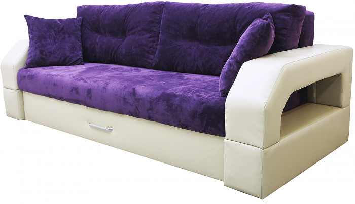 Диван-кровать Манчестер, еврокнижка, велюр, 160х195, серый