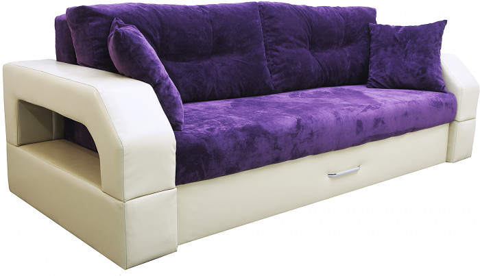 Диван-кровать Манчестер, еврокнижка, велюр, 160х195, серый