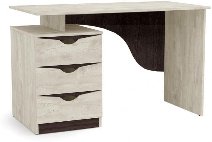 33.23 Лючия стол письменный бетон пайн белый/венге