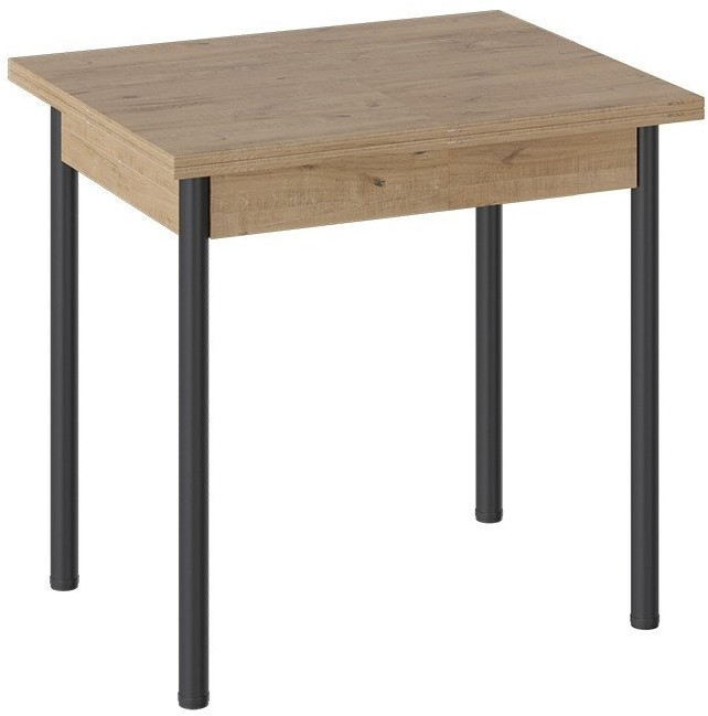 Родос Тип 2 стол с опорой d40 (Черный муар/Белый)