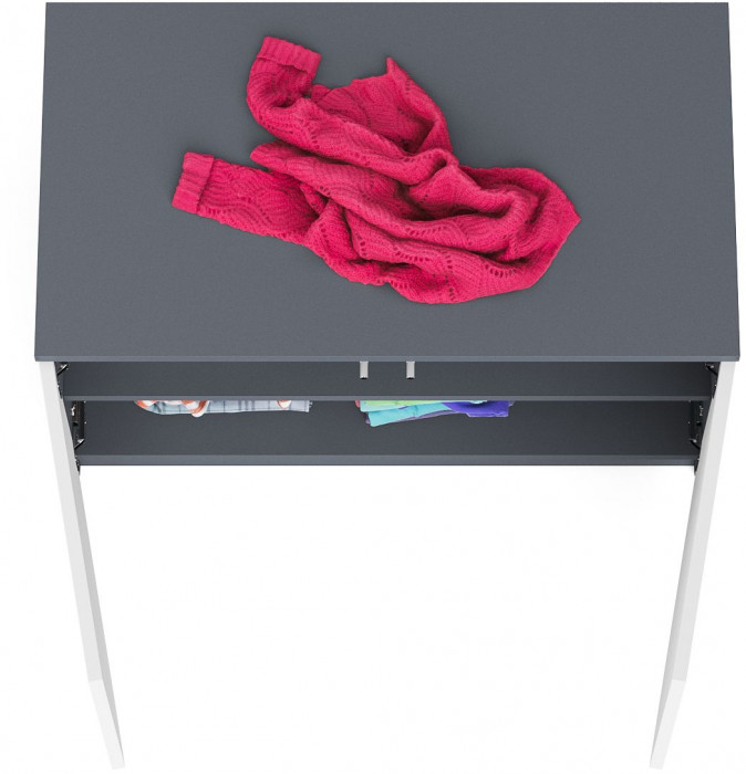 Мори Тумба/антресоль МА900.1, цвет графит/белый, ШхГхВ 90,4х50,4х54,6 см., подходит для шкафа МШ900.1