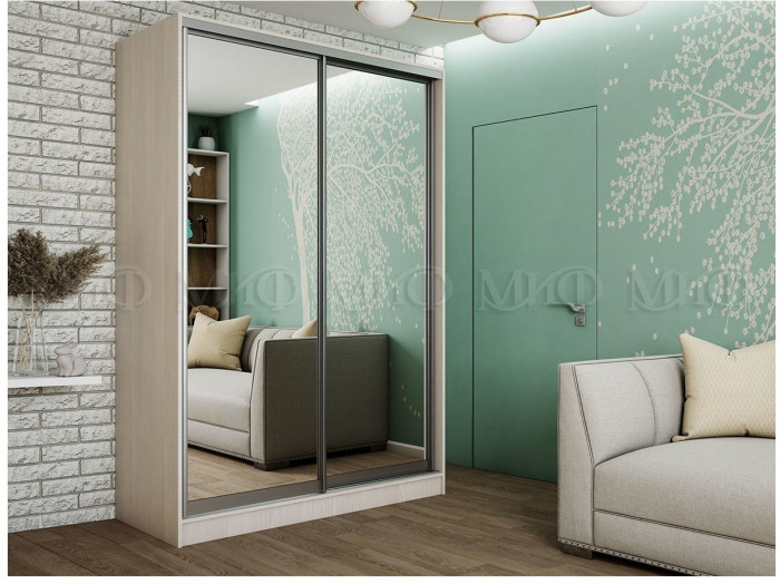 Шкаф-купе Тринити 7 NEW 1350 (Сандал светлый)