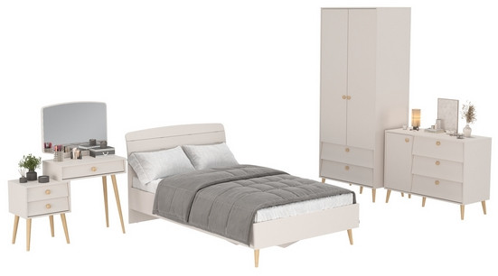 Афина Спальня 05-1200, кашемир серый