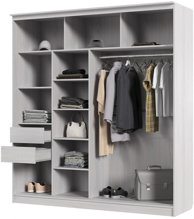 Шкаф-купе Олимп 1 (2000*2200*650) анкор/анкор