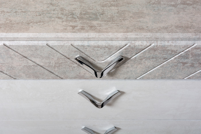 Амели Комод 13.106, цвет шёлковый камень/бетон чикаго беж, ШхГхВ 65х41,3х75 см.