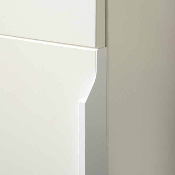 Октава Прихожая 29, белый шагрень/дуб крафт золотой/фасады МДФ белый шагрень