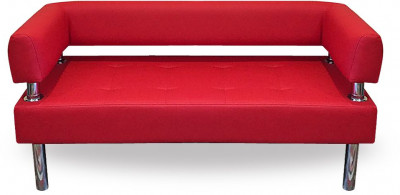 Диван Бизнес 200, экокожа, красный